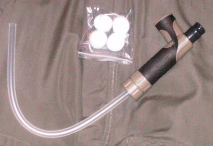 Frontier Pro mit Ansaugschlauch und Ersatzvorfilter